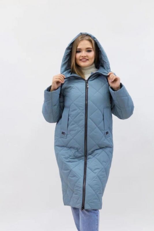 Demi-season women's jacket Autumn-spring-Eurozima 2810 (Turquoise)