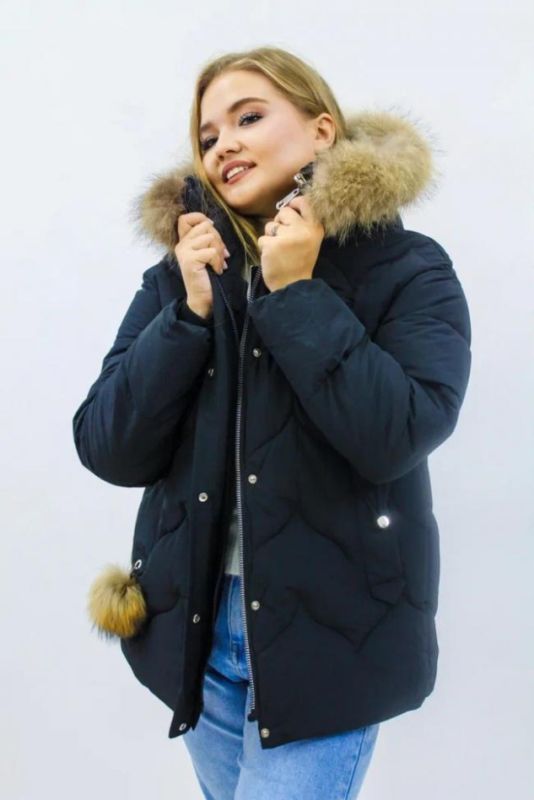 Women's Winter jacket Eurozima-winter 2879 (Black)