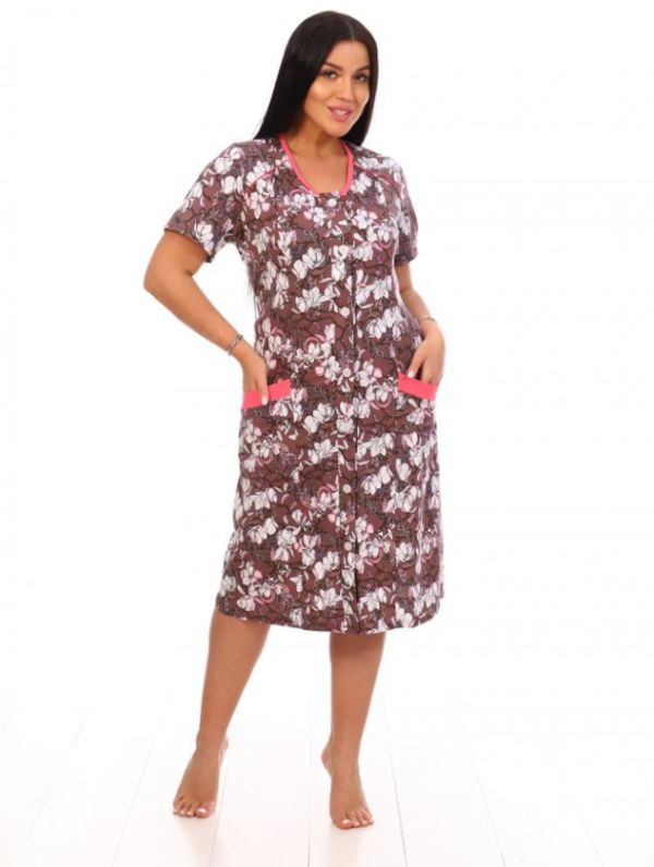Women's robe 264 (Brown)