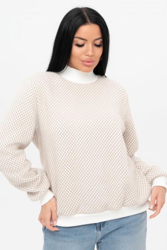 Luisa Turtleneck (Beige check)