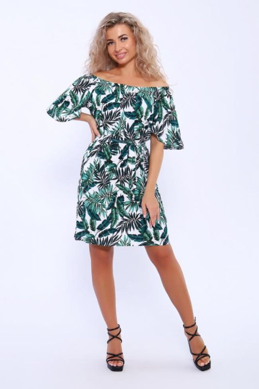 Dress 13250 (White and green)