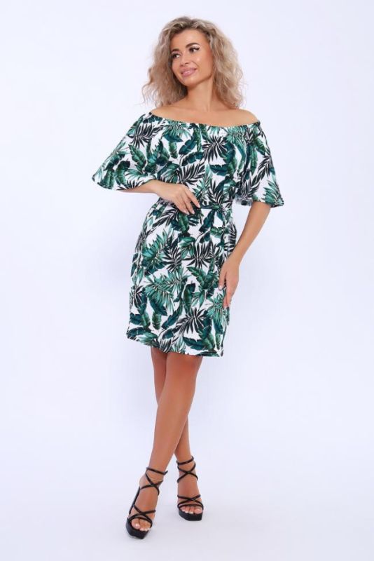 Dress 13250 (White and green)
