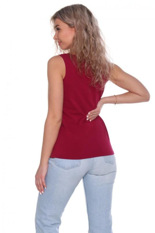 Women's T-shirt FZH039 (Crimson)