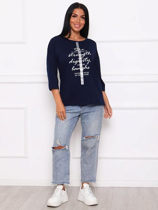 Flavia T-shirt (Ink Blue)